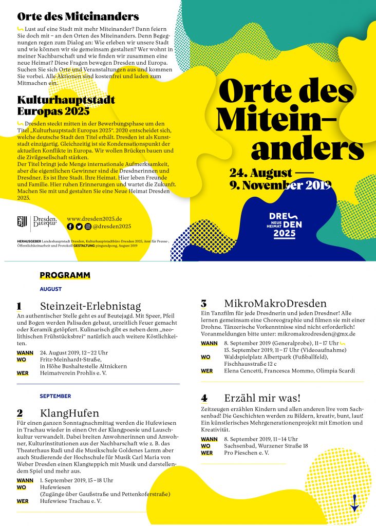 Orte des Miteinanders, 2019 - Mikromakrodresden